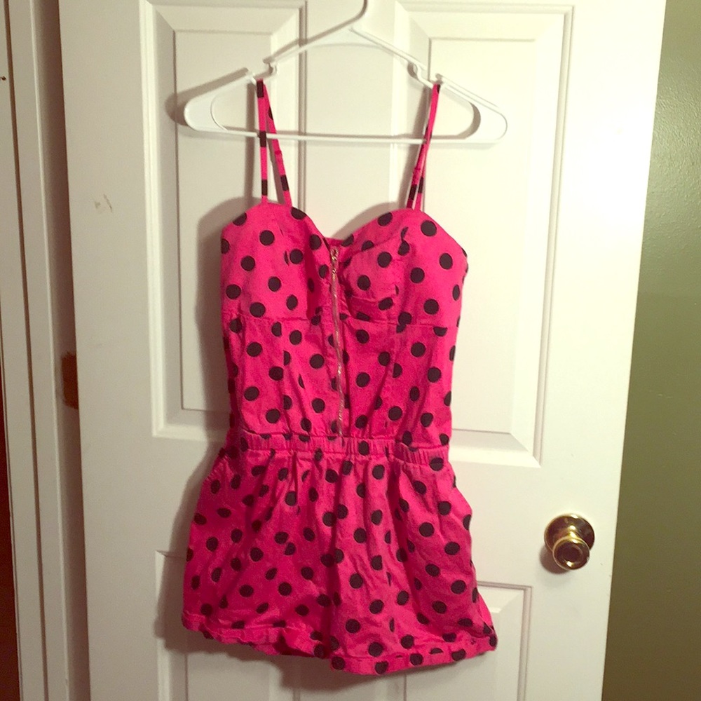 Marilyn Monroe Pink Polka Dot Romper